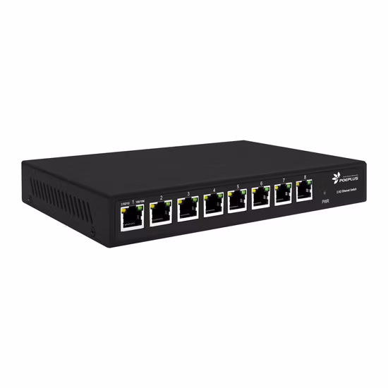 Web non Poe de commutateur de réseau de Smart Lite de ports de 2.5gbe 8 a géré