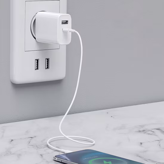 Adaptateur de chargeur rapide universel pour téléphone portable, double USB, type 20W